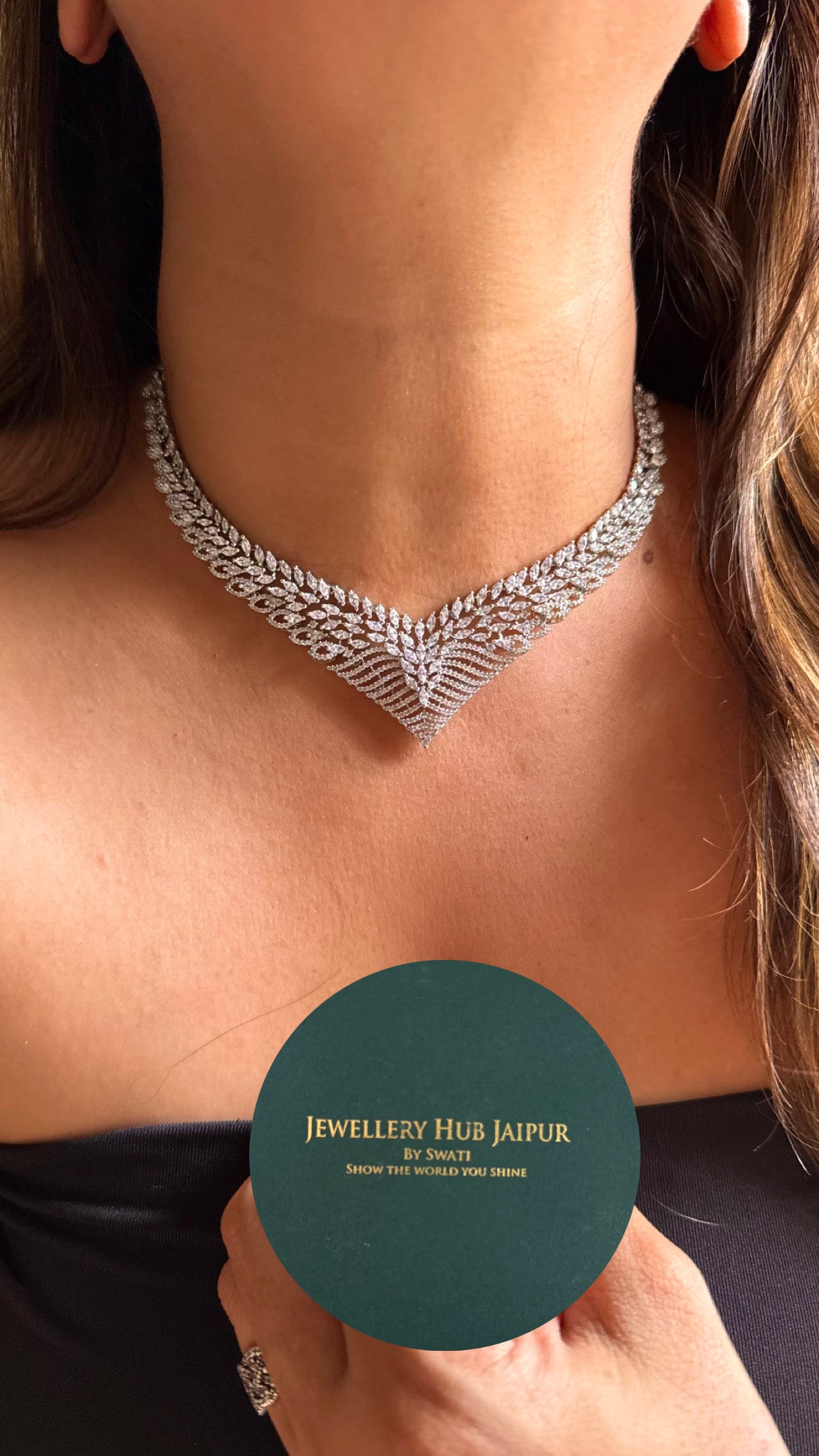 Cz diamond minimalist Necklace