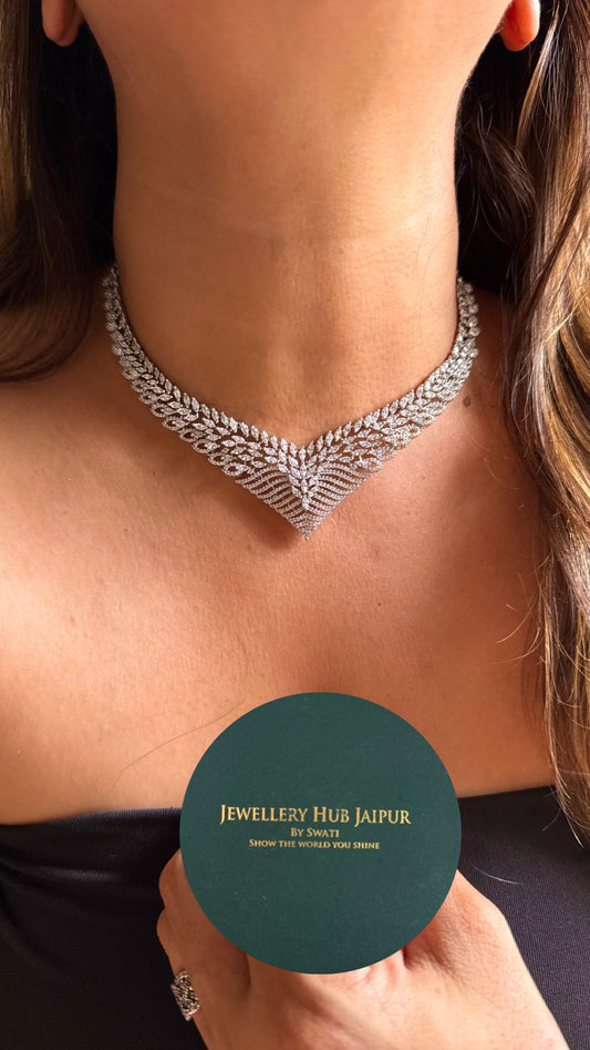 Cz diamond minimalist Necklace