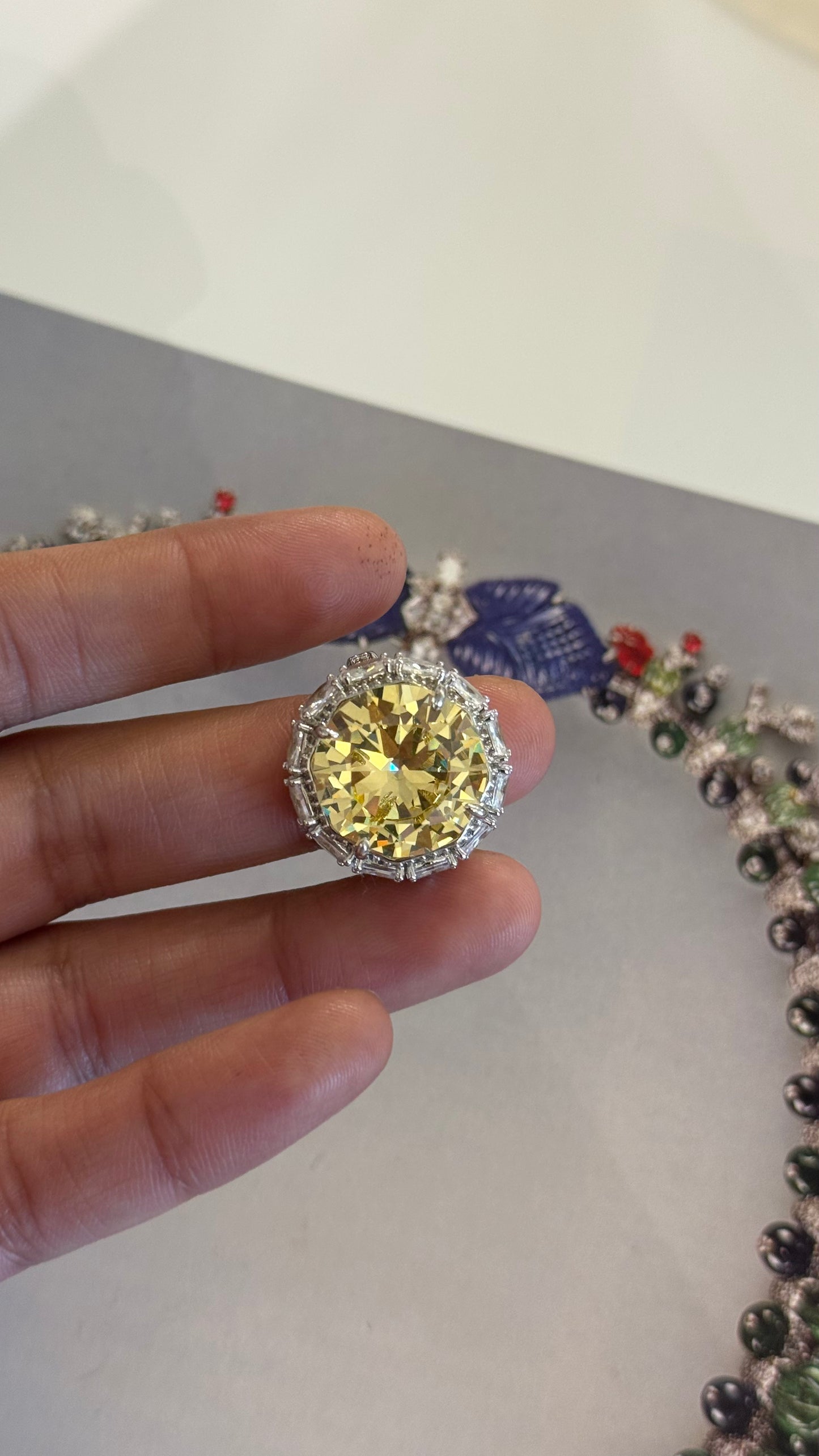 Citrine Cocktail Ring