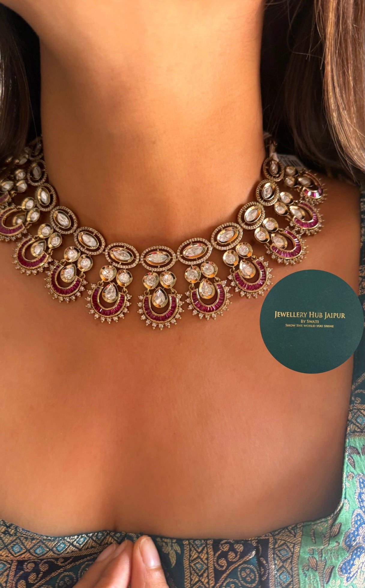 Rubby takkar work necklace