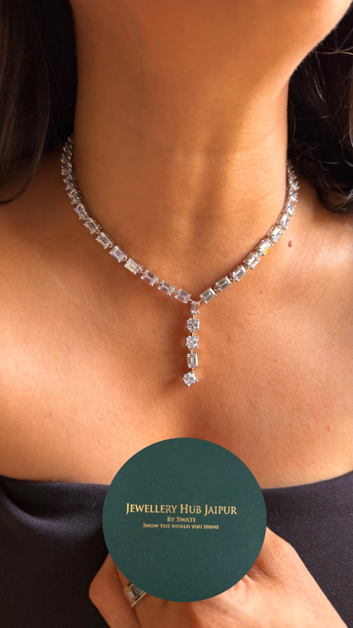 Noor royal cz diamond Necklace