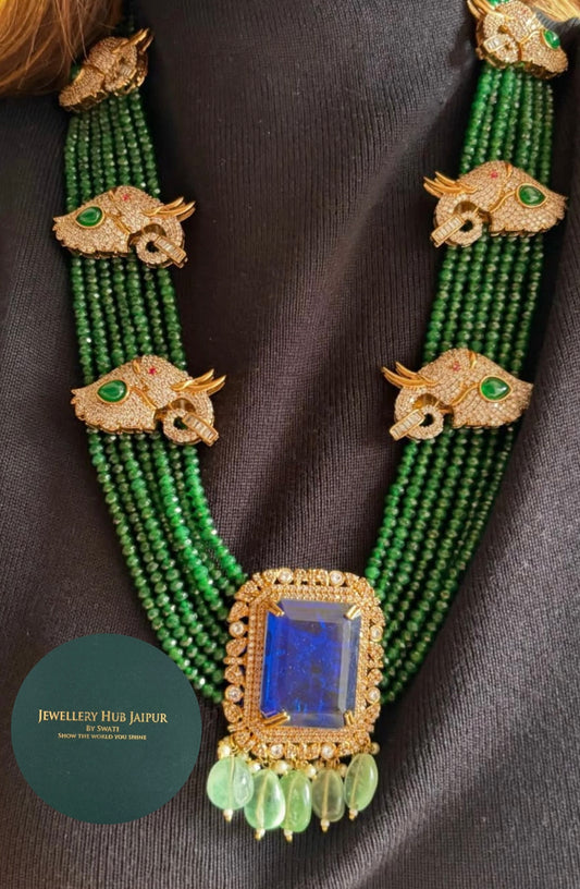Heritage emerald and sapphire rani haar