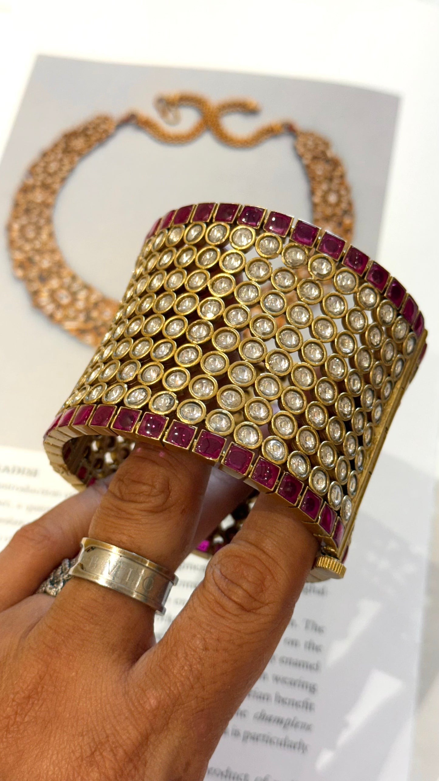 Ruby paachi kundan Kada