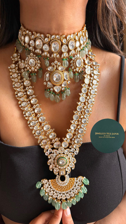 Diva inspired bridal asia combo Necklace