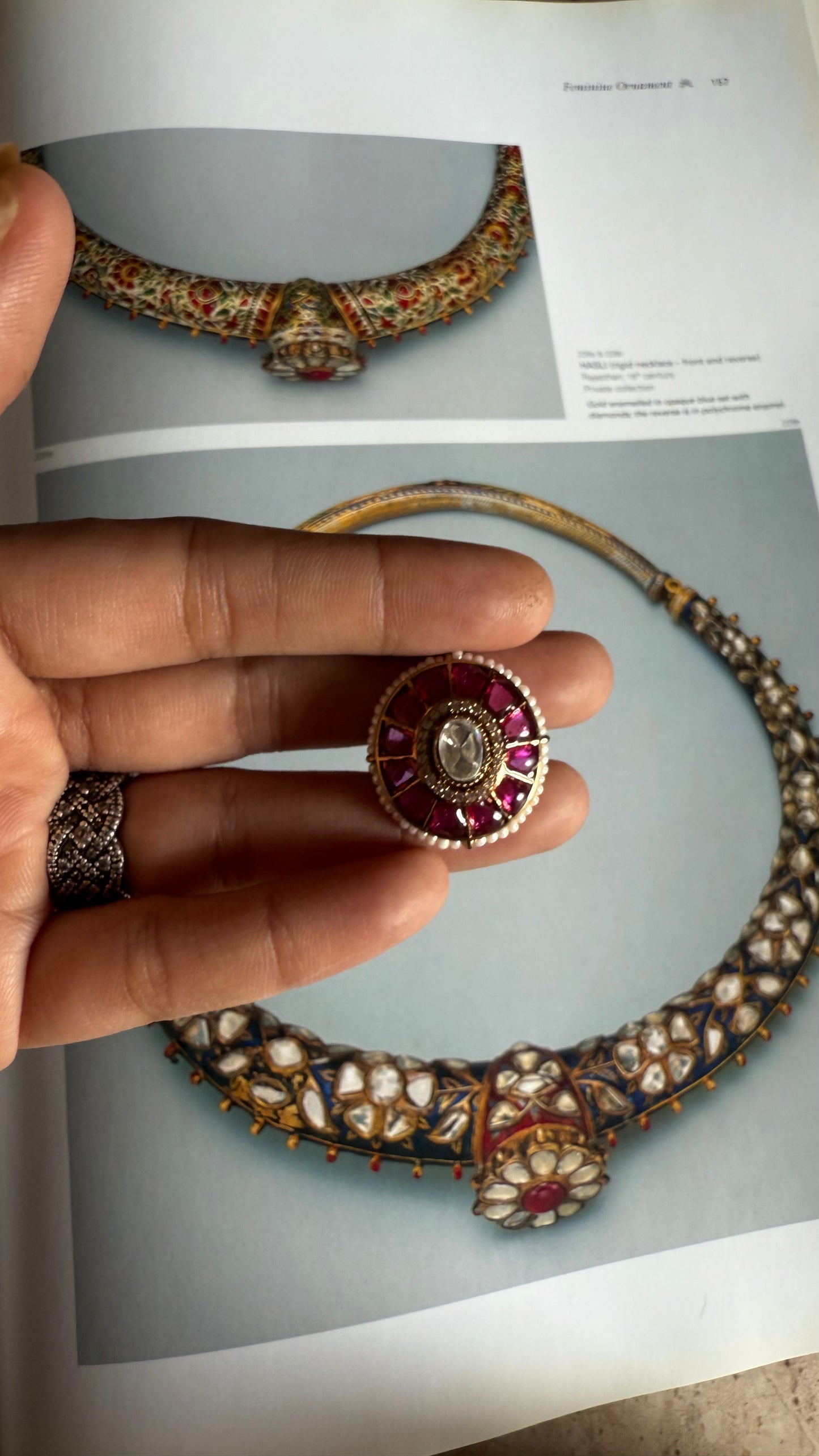 Rani pink katdana adjustable ring