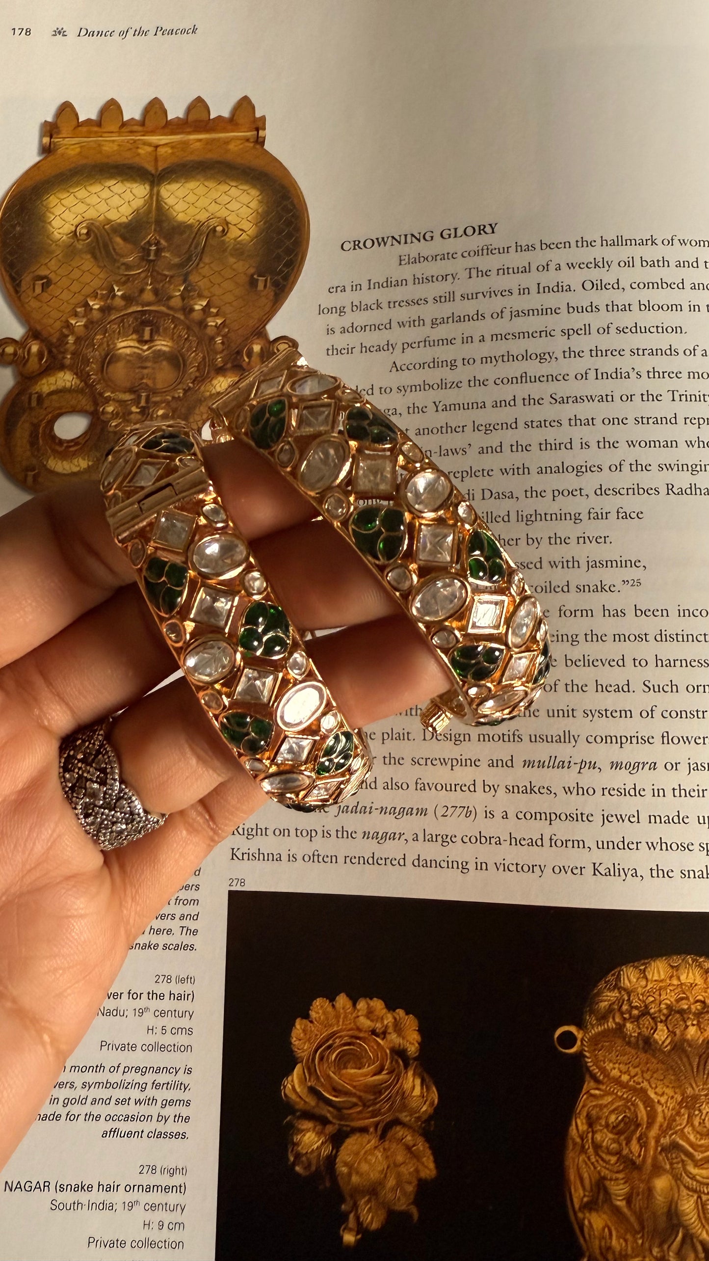 Emerald Moissanite katdana bangles