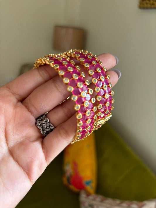 Ruby openable bangles