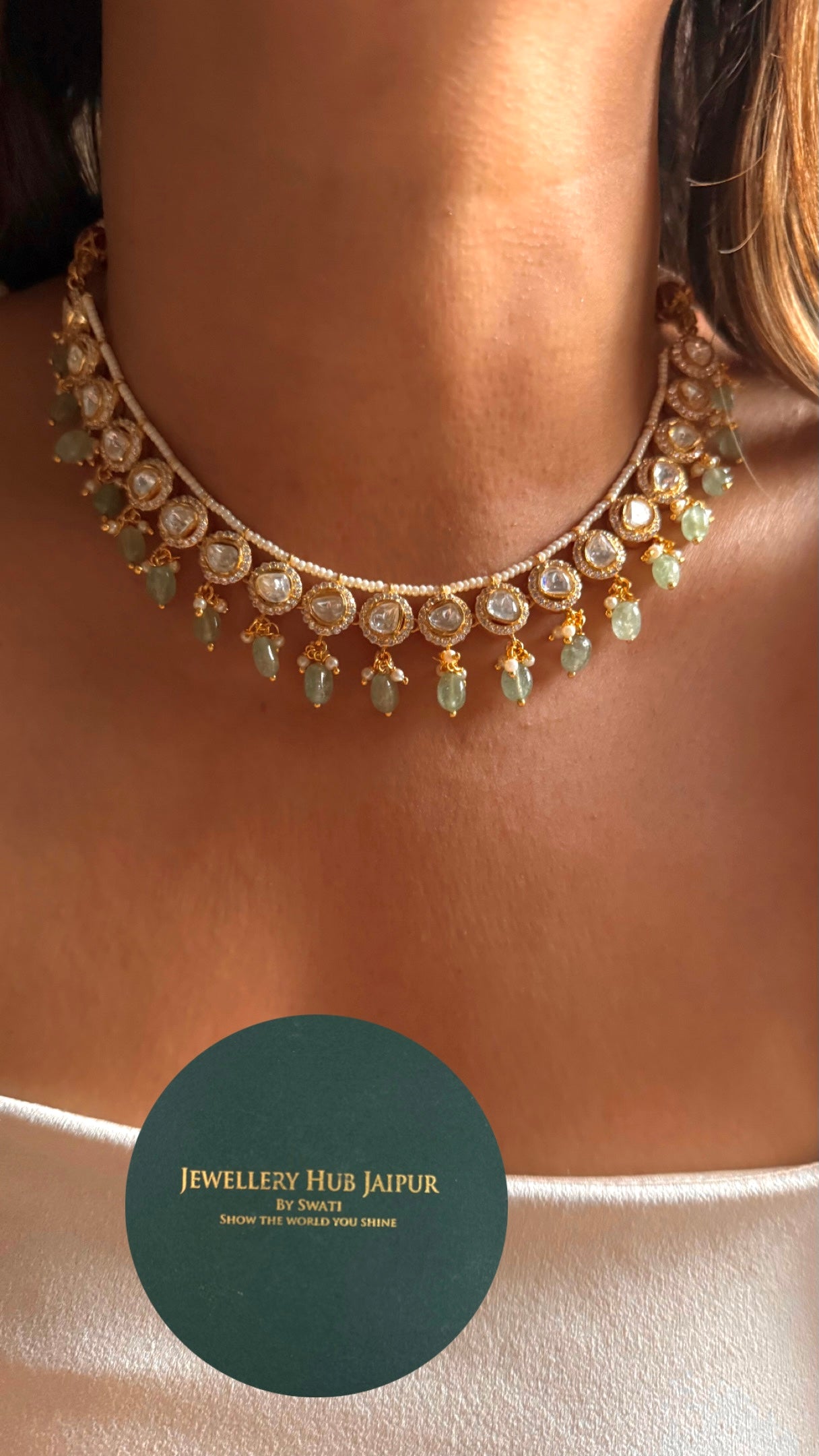 Real moissanite minimal strawberry Necklace