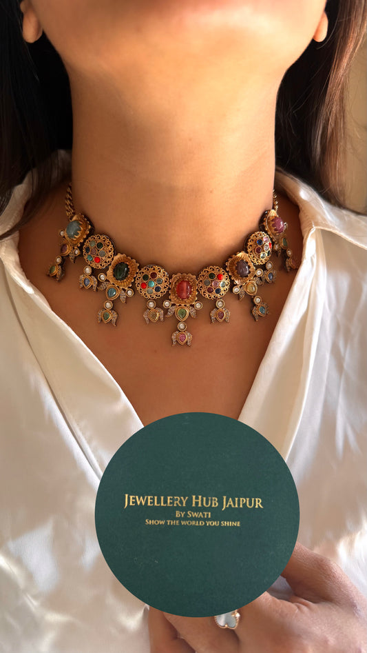 Sabyasachi inspired vintage collar necklace