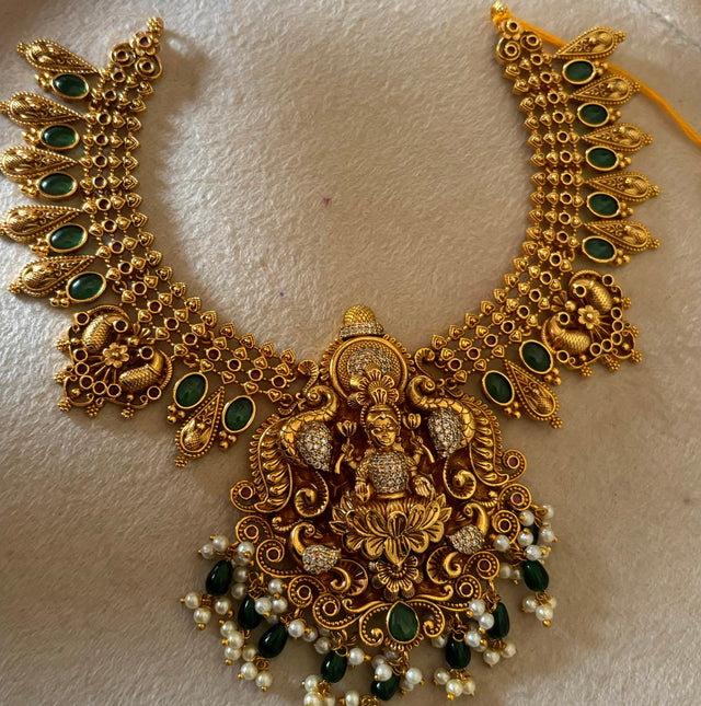 Temple jewellery with earrings