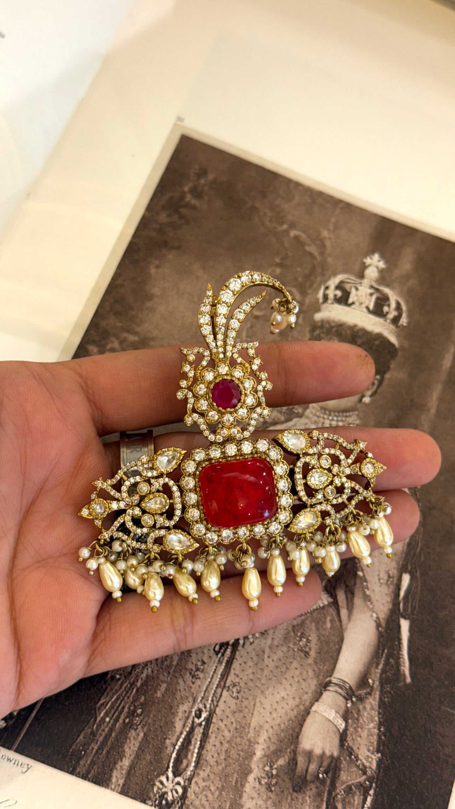 Rubh moissanite mahraja kalgi