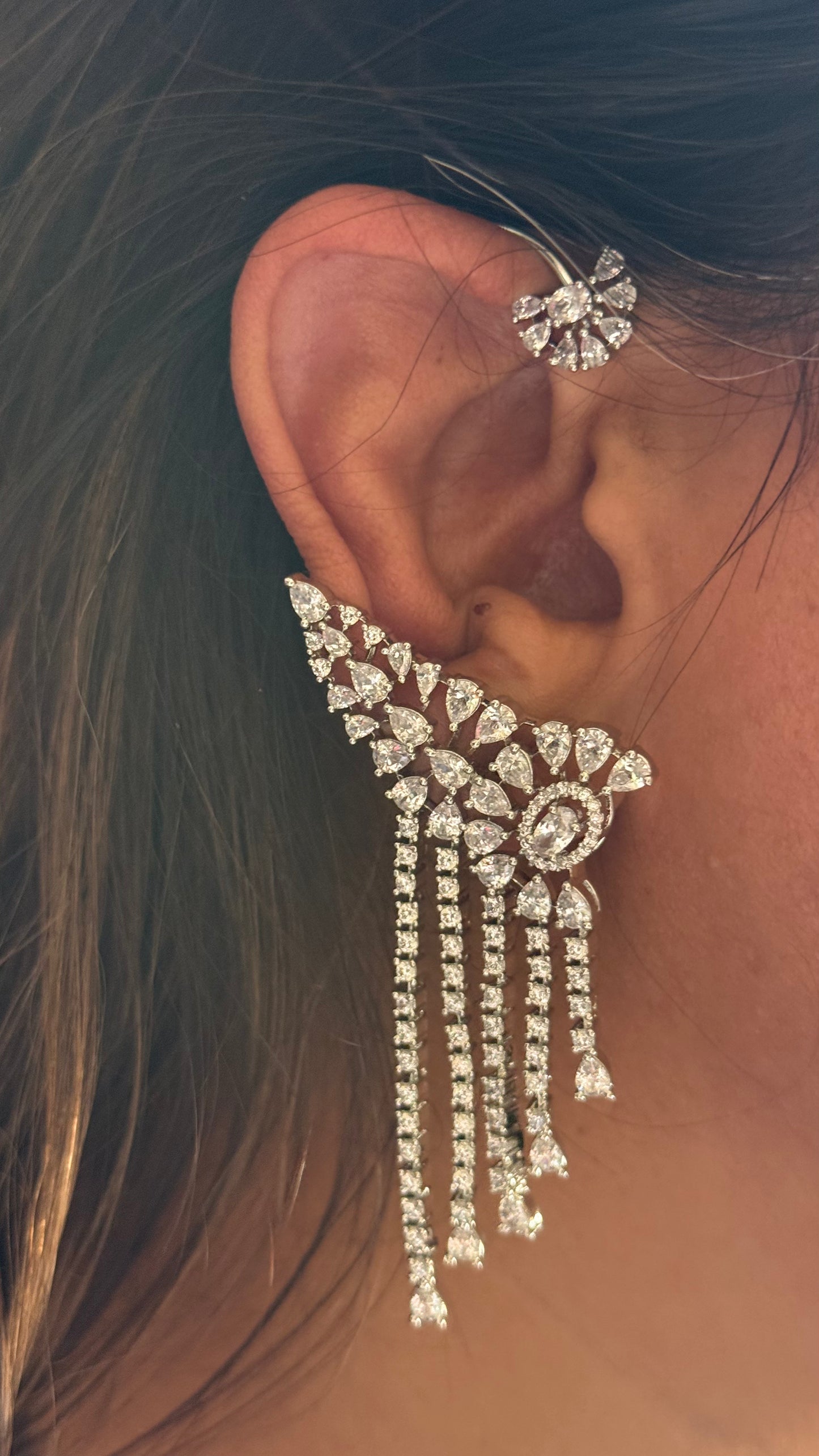 Cz Diamond vogue inspired earcuff