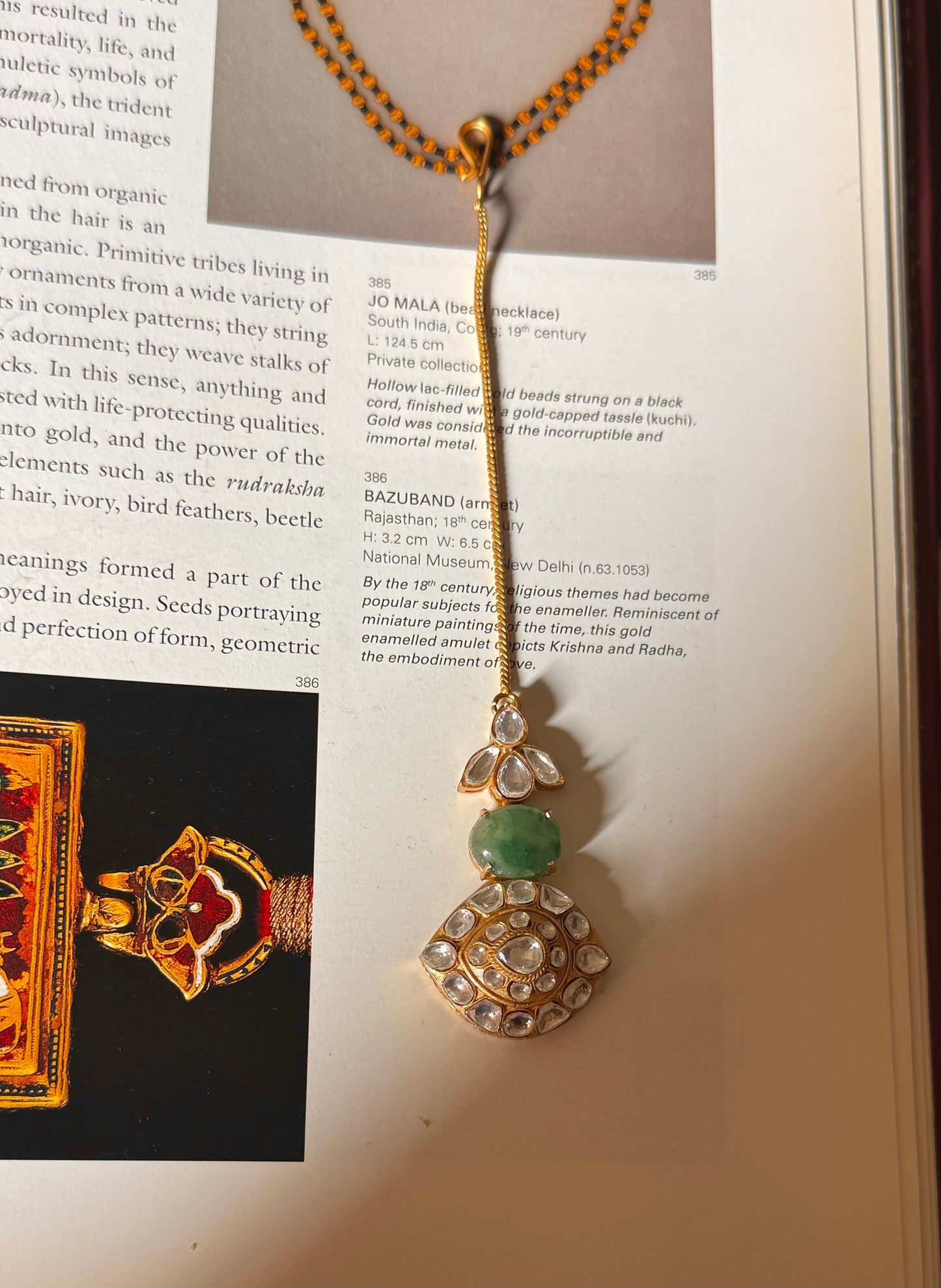 Sage green mint polki maangtika