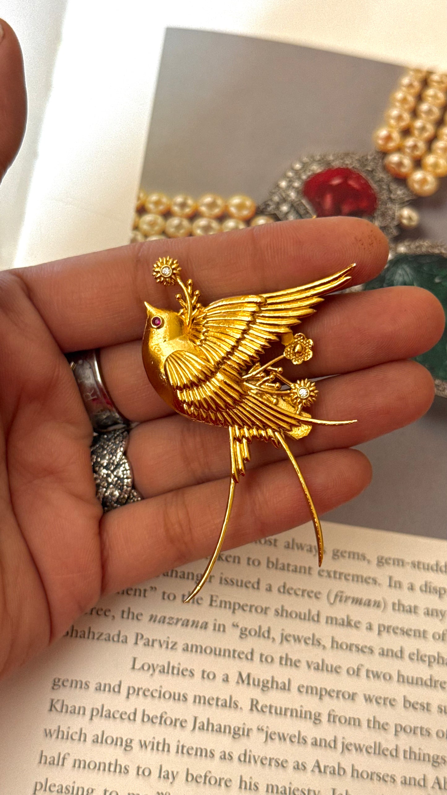 Vantara inspired brooch