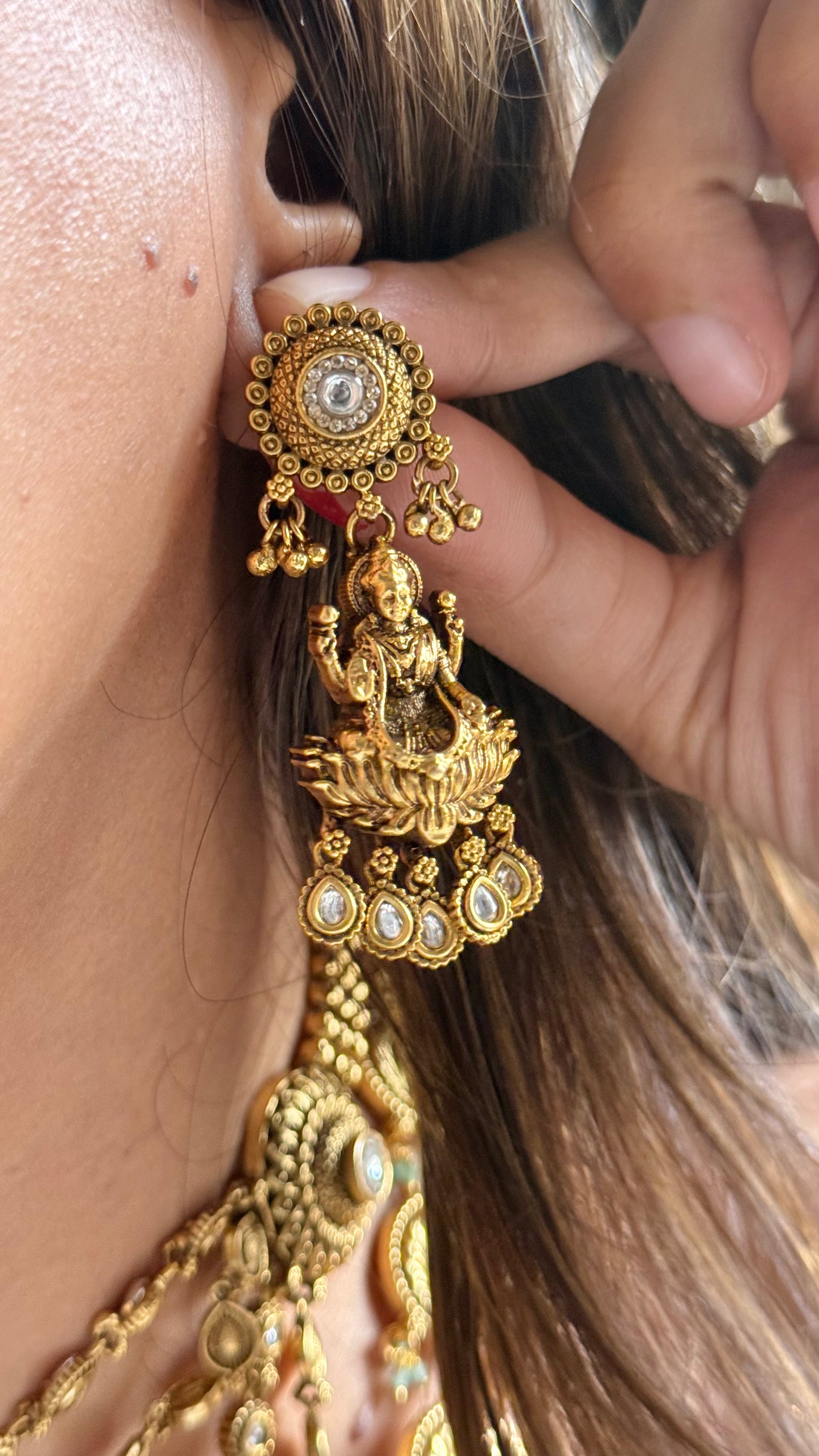 Lord Krishna & Goddess Lakshmi inspired Temple combo