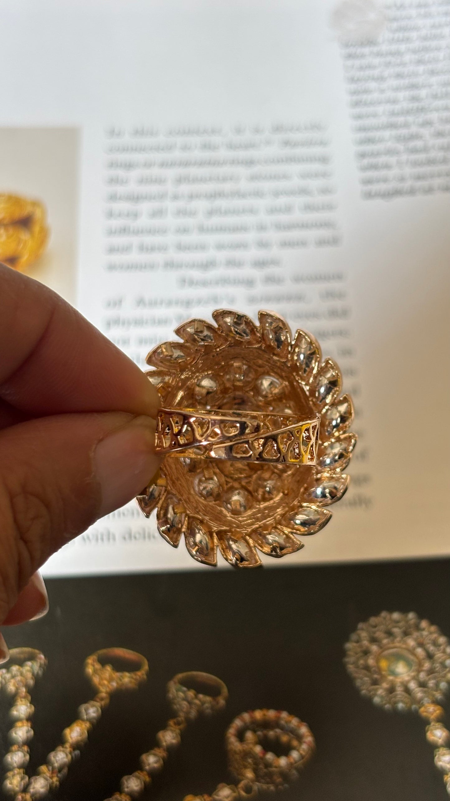 White real moissanite Ring