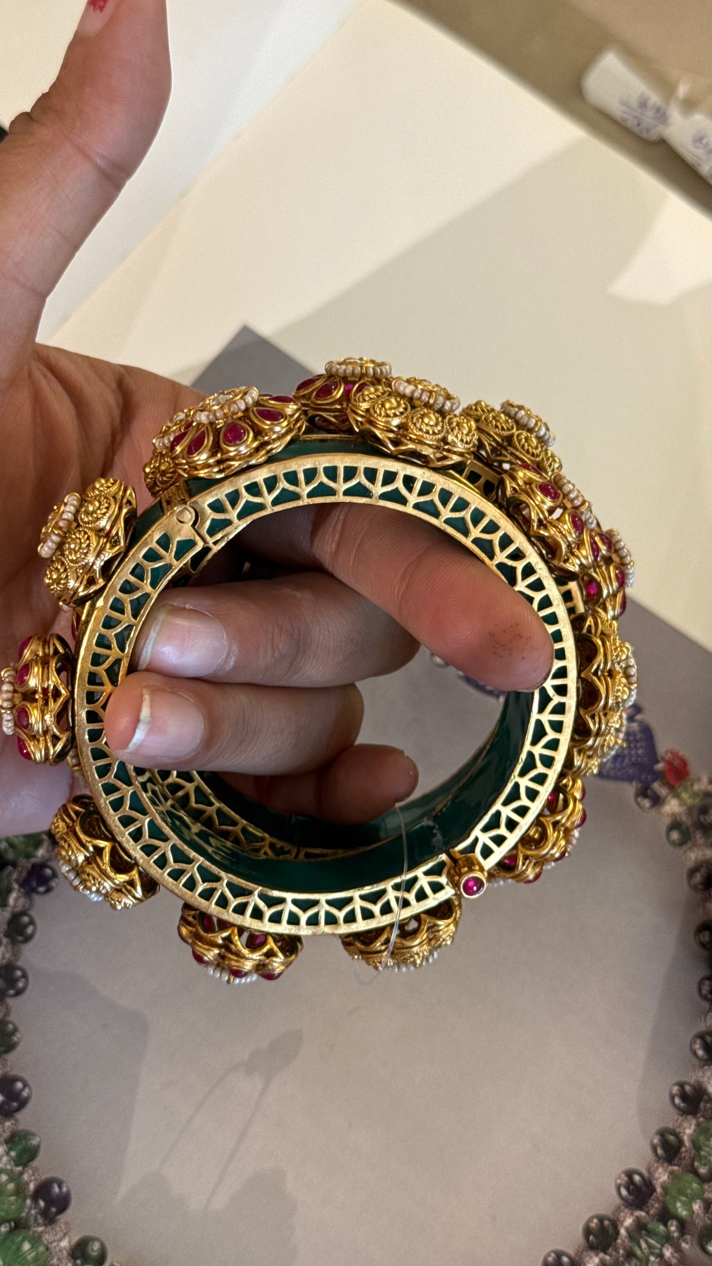 Emerald & Ruby Royal Heritage bangles