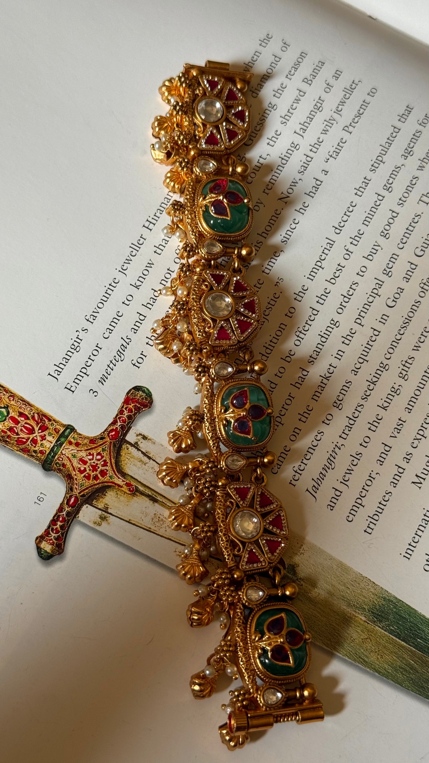 Emerald heritage Rajwada Bracelet