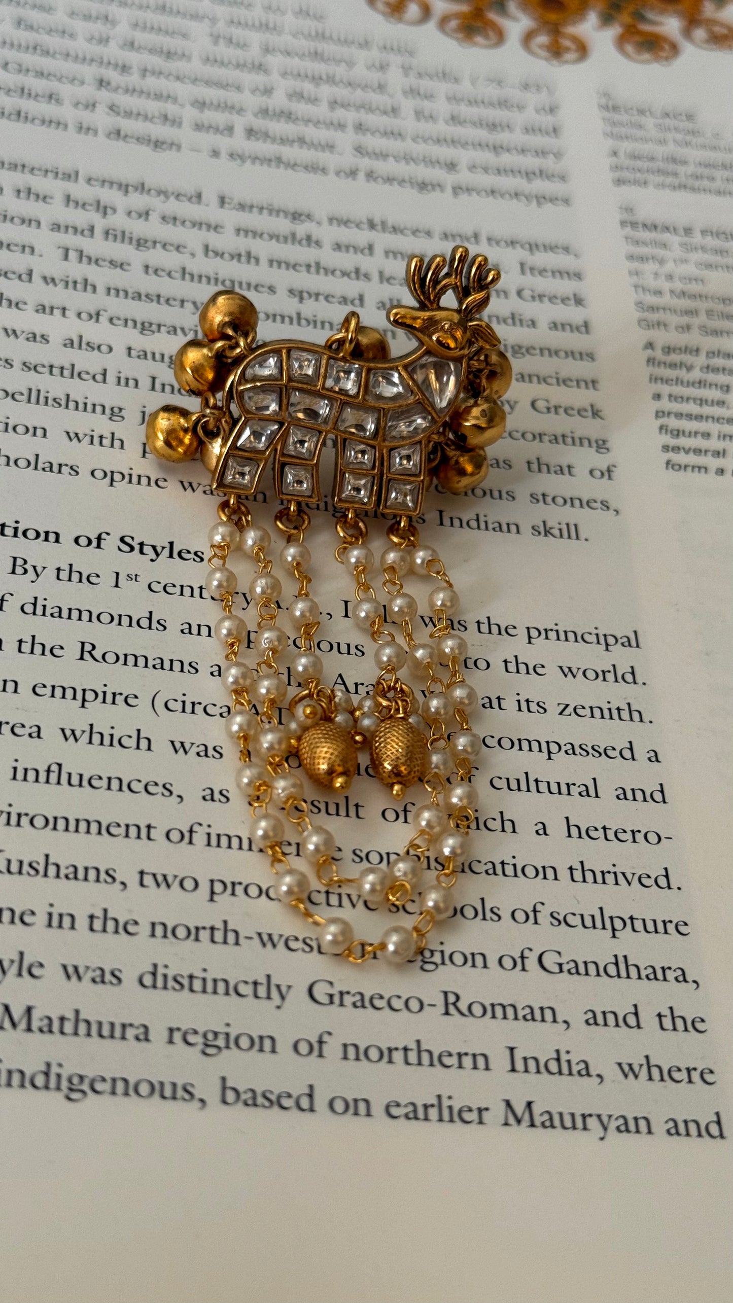 Polki paachi kundan heritage ring