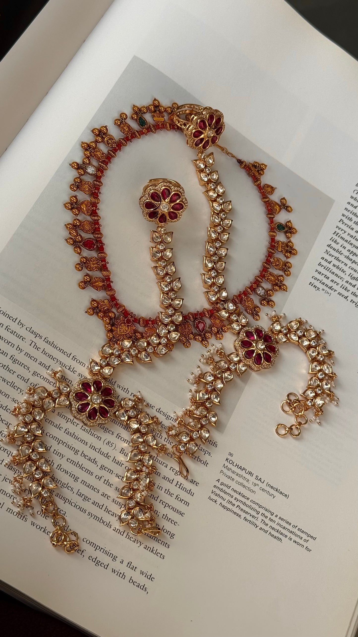 Ruby polki heritage hathphool