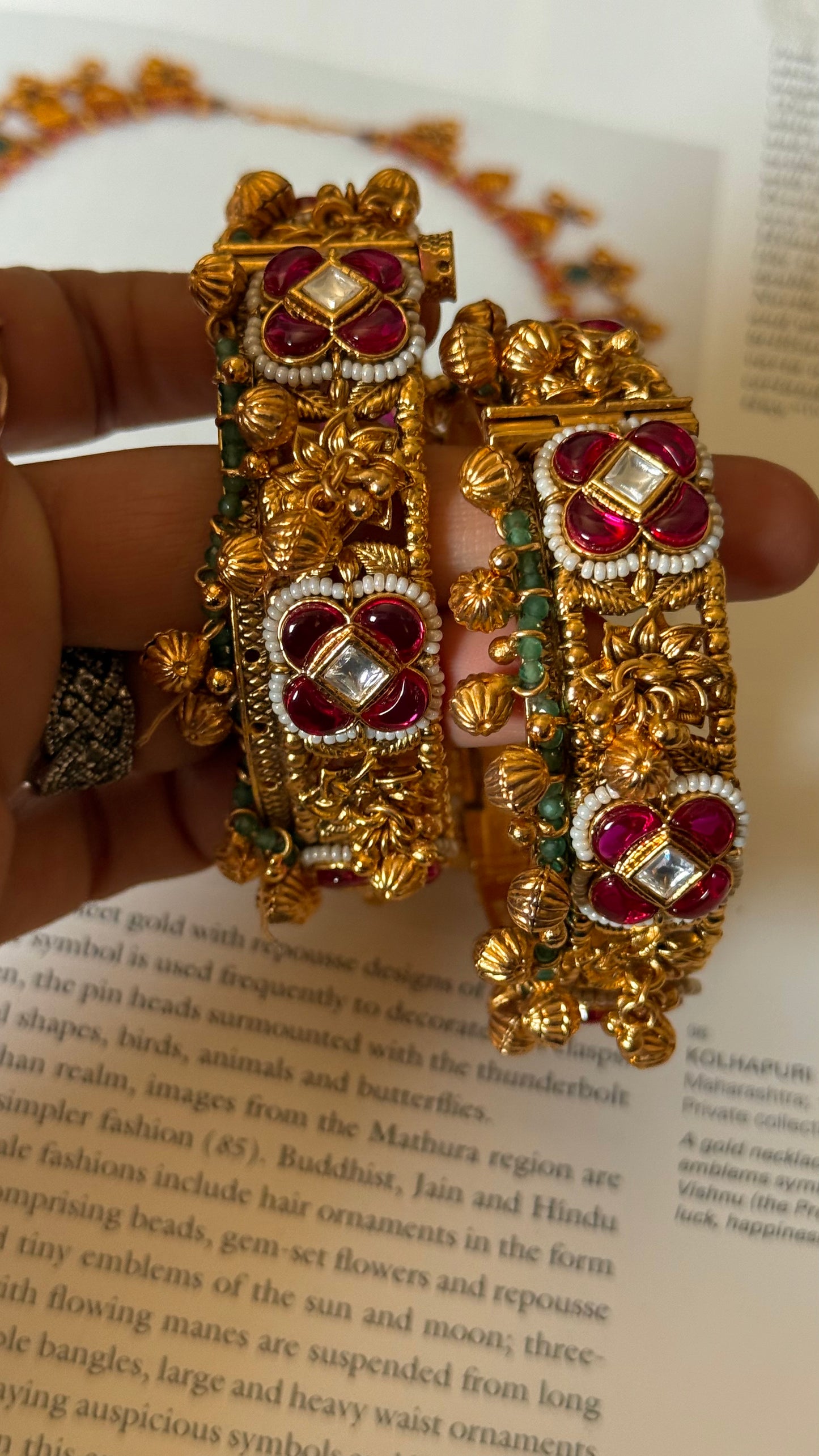 Rani pink royal rajwada bangles
