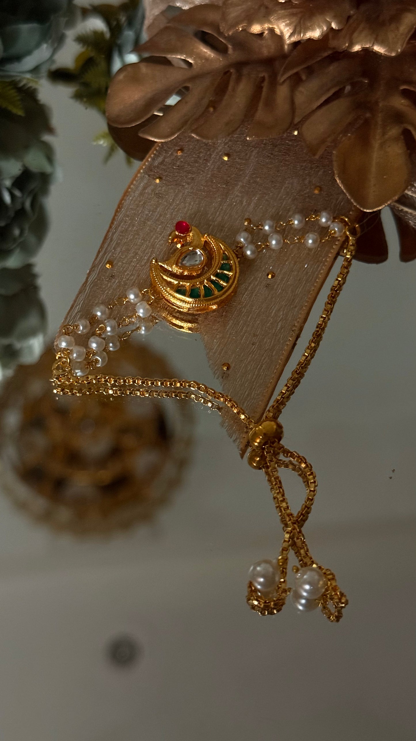 Peacock inspired rakhi