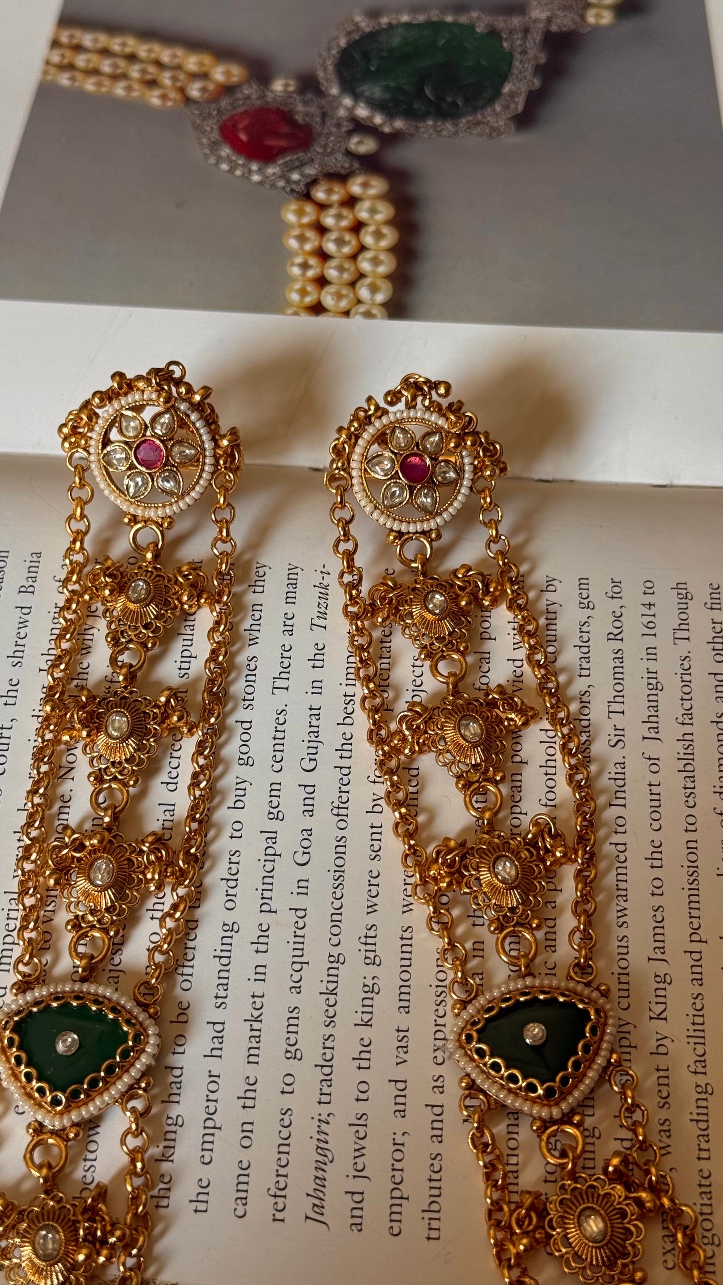 Ruby floral ring rajawada Hathphool