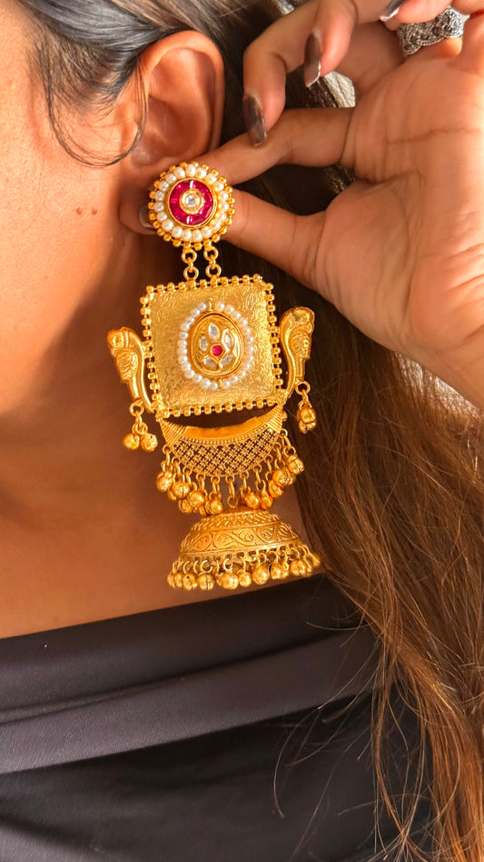 Ruby rajwada jhumka