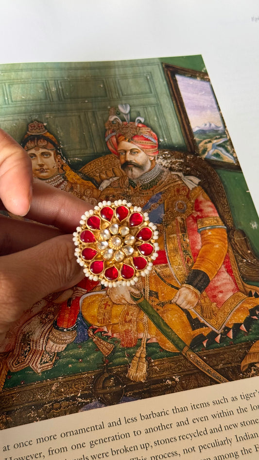 Paachi Ruby heritage adjustable ring