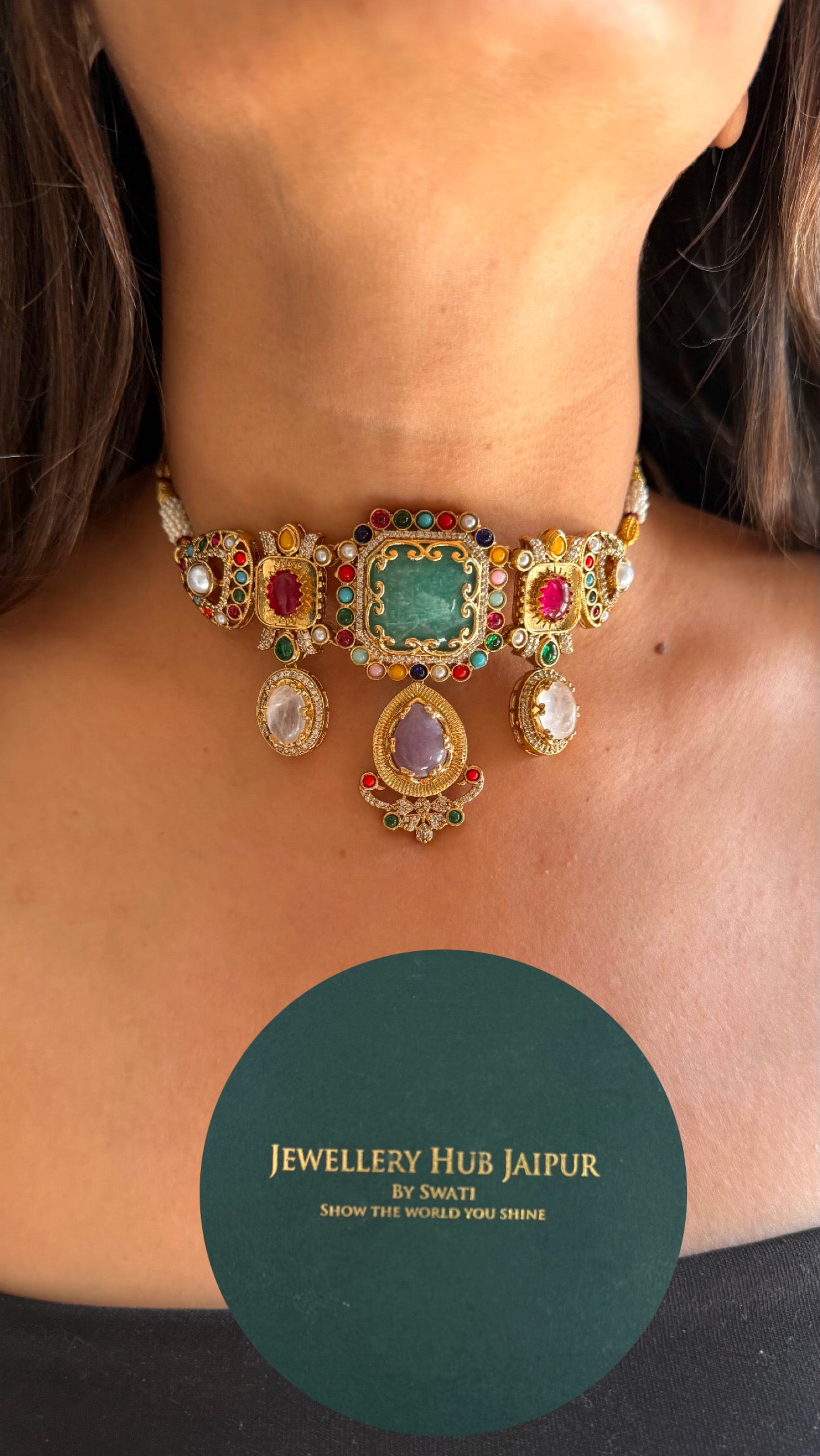 Sabyasachi inspired minimal choker set 2