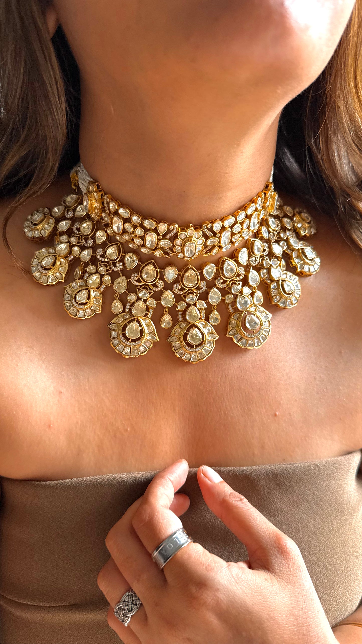 Peeli Polki Bridal Heritage Necklace