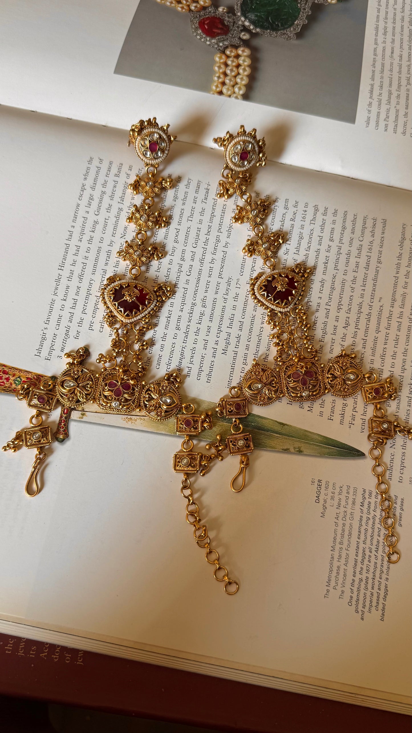 Ruby polki rajwada Hathphool