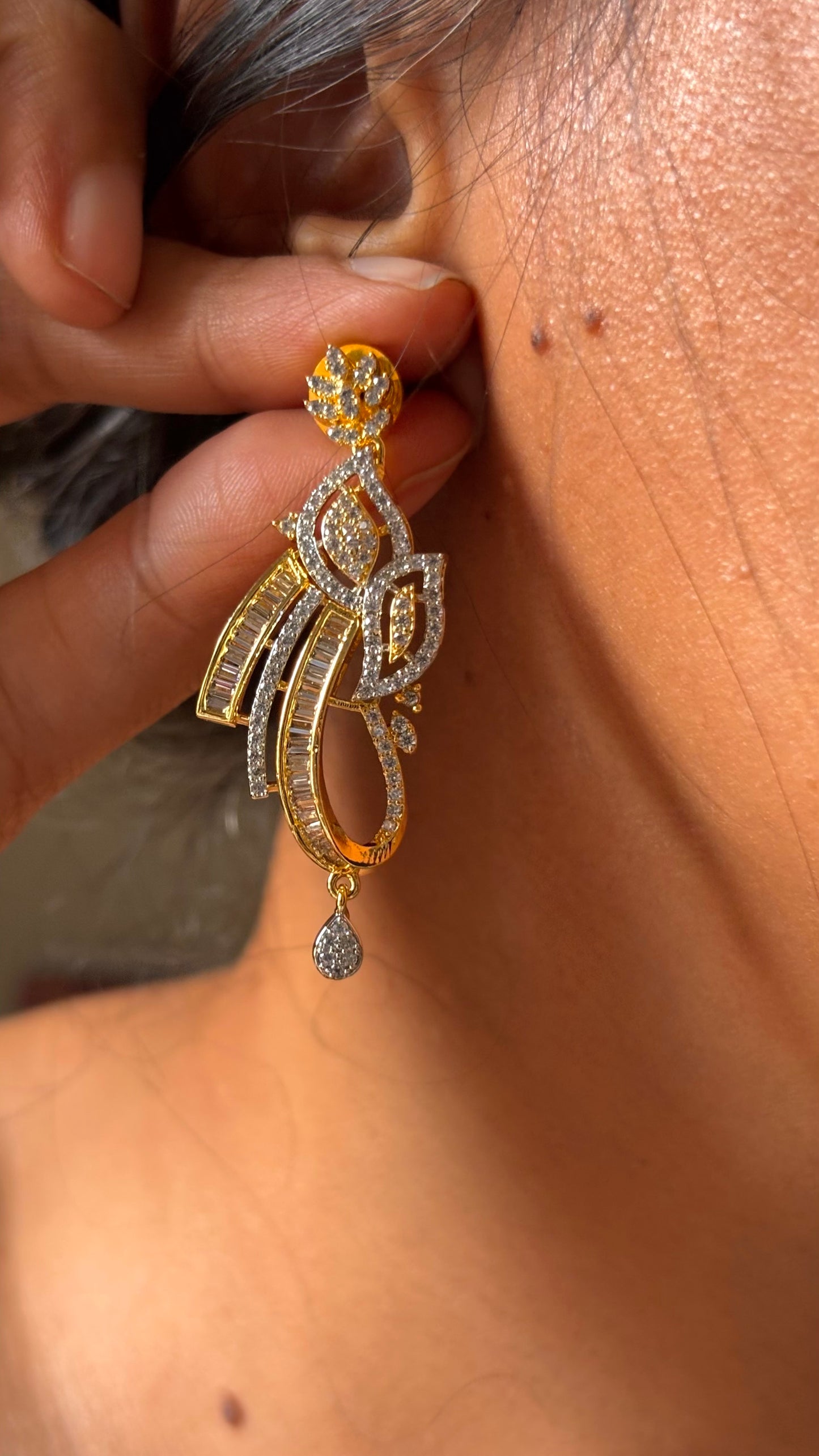 Cz ziva spark Gj Necklace