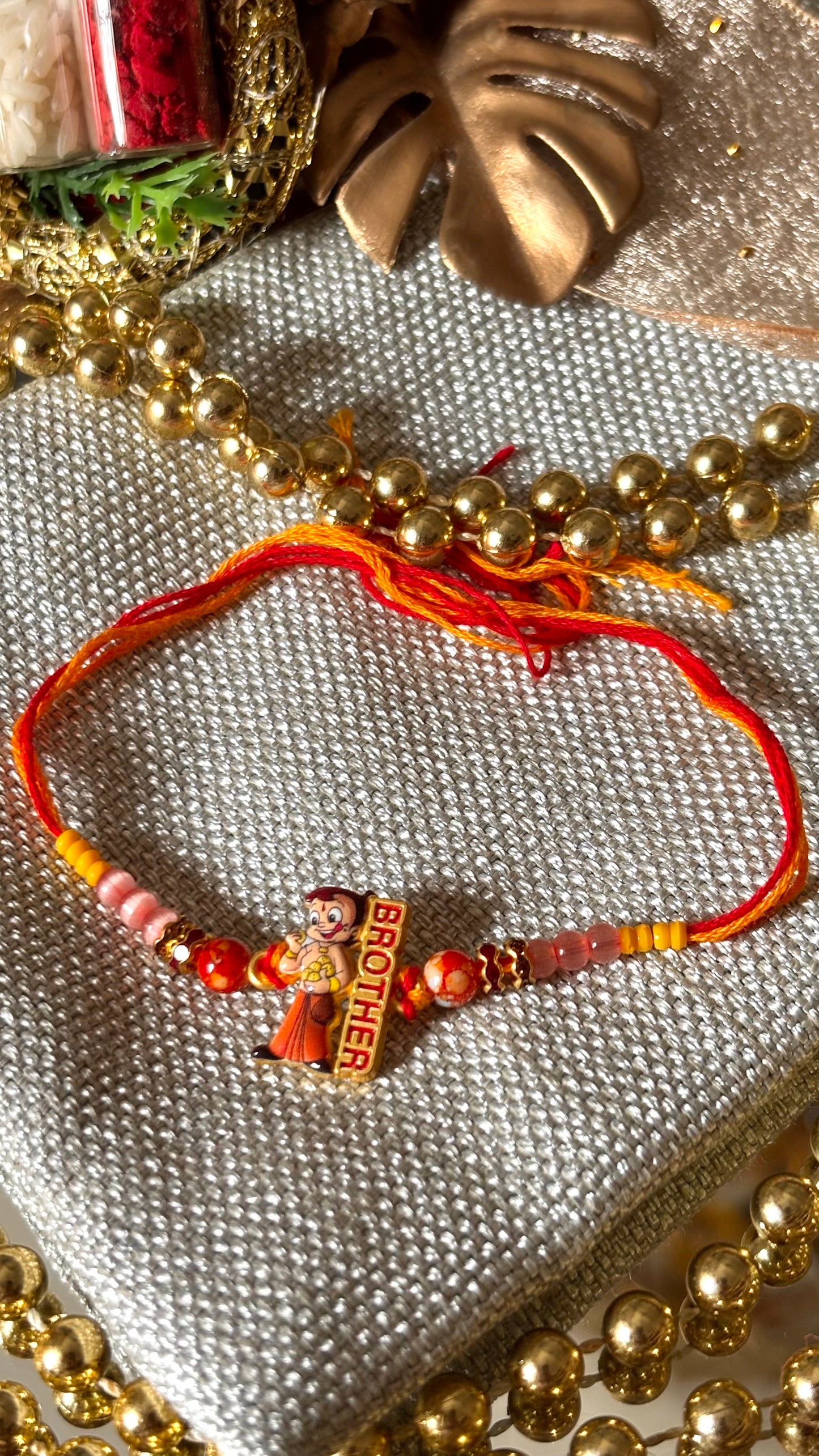 Chota Bheem “BROTHER” rakhi ( shipping will be extra ) for kids