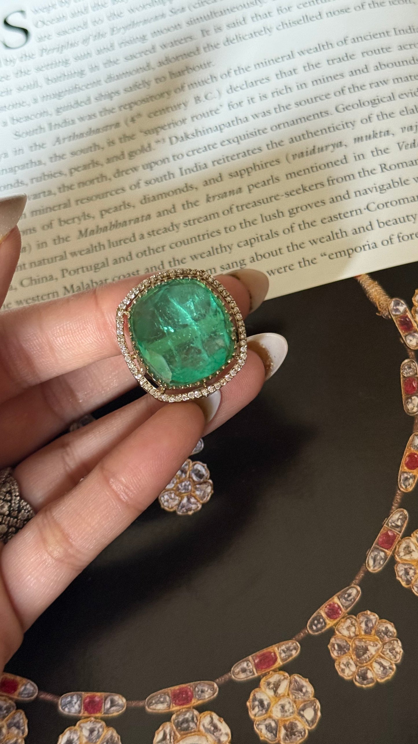 Mint doublet adjustable ring