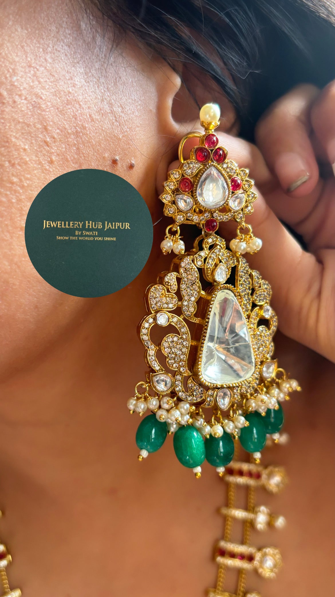 Heritage Gold polki ranihaar