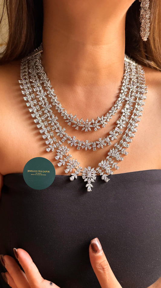 7 in 1 cz cocktail necklace set