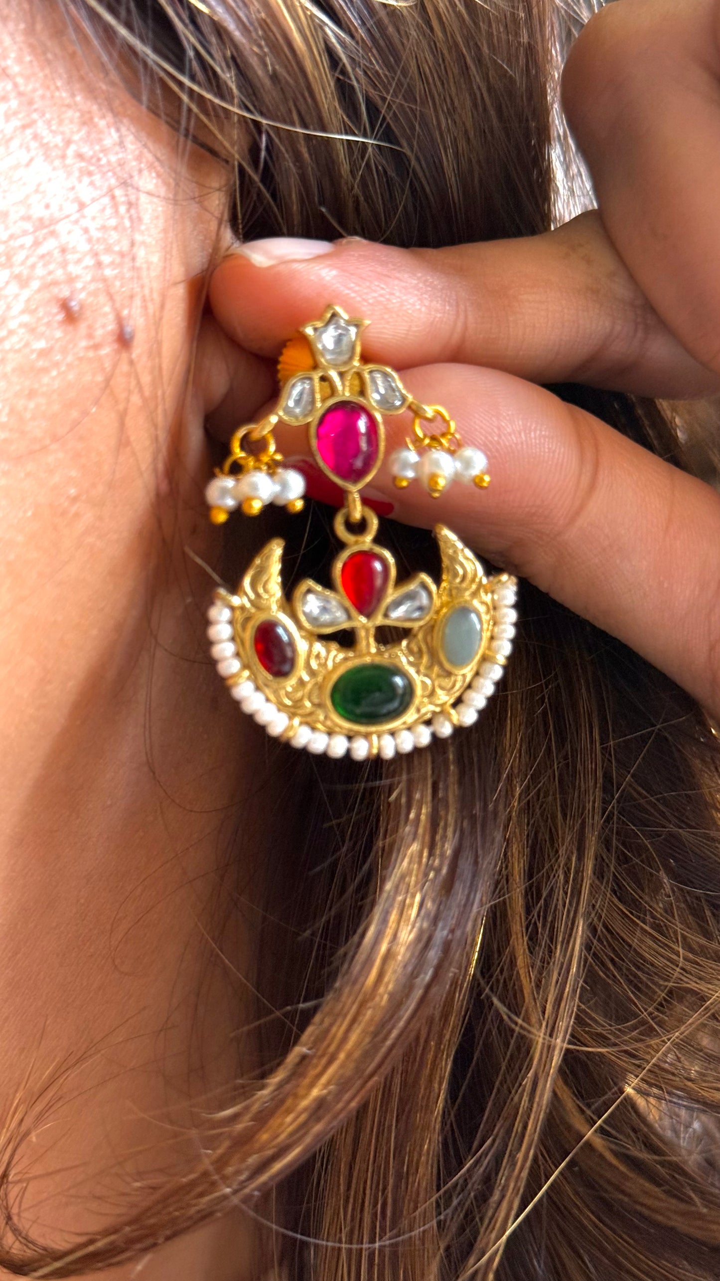 Navratna Paachi Kundan Heritage necklace