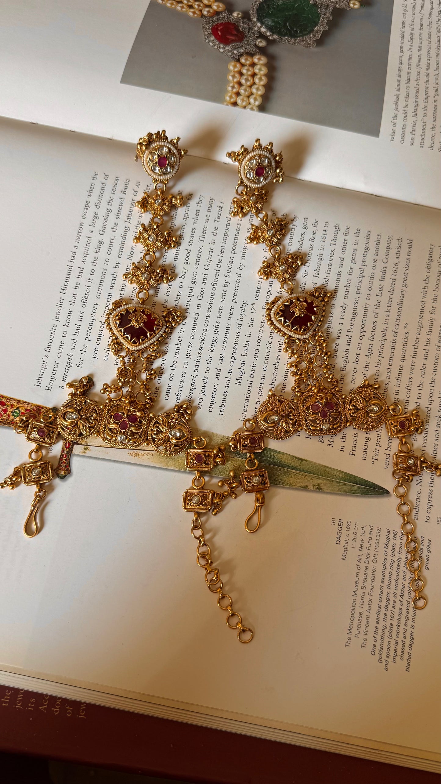 Ruby polki rajwada Hathphool