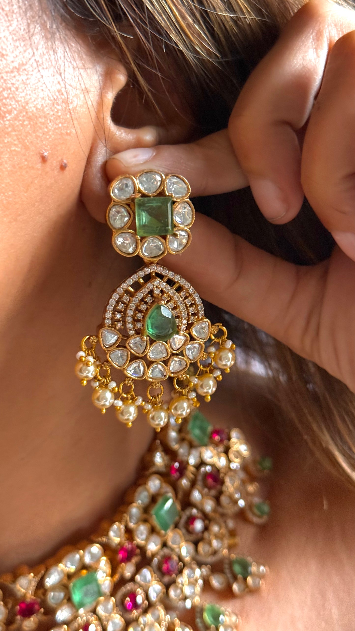 Ruby & Mint designer polki choker