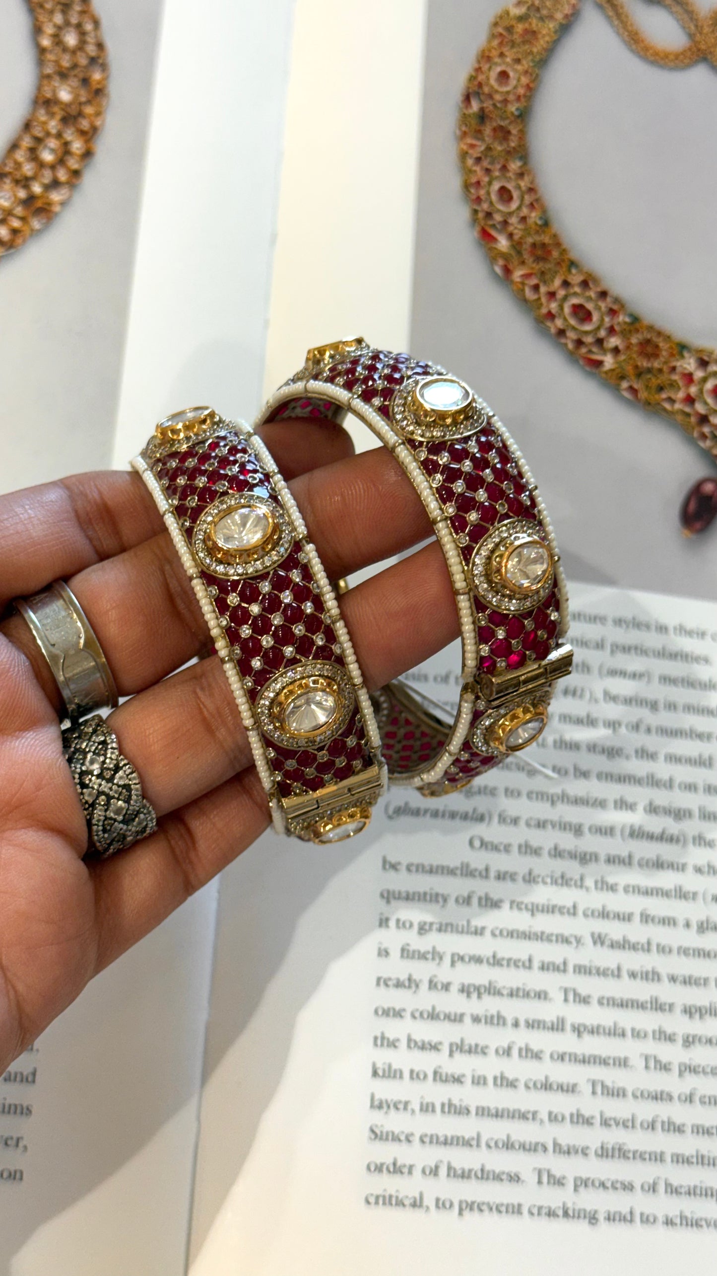 Ruby takkar victorian bangles