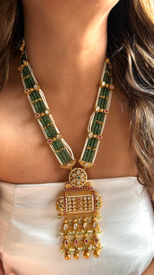 Rajwada Pachi long necklace