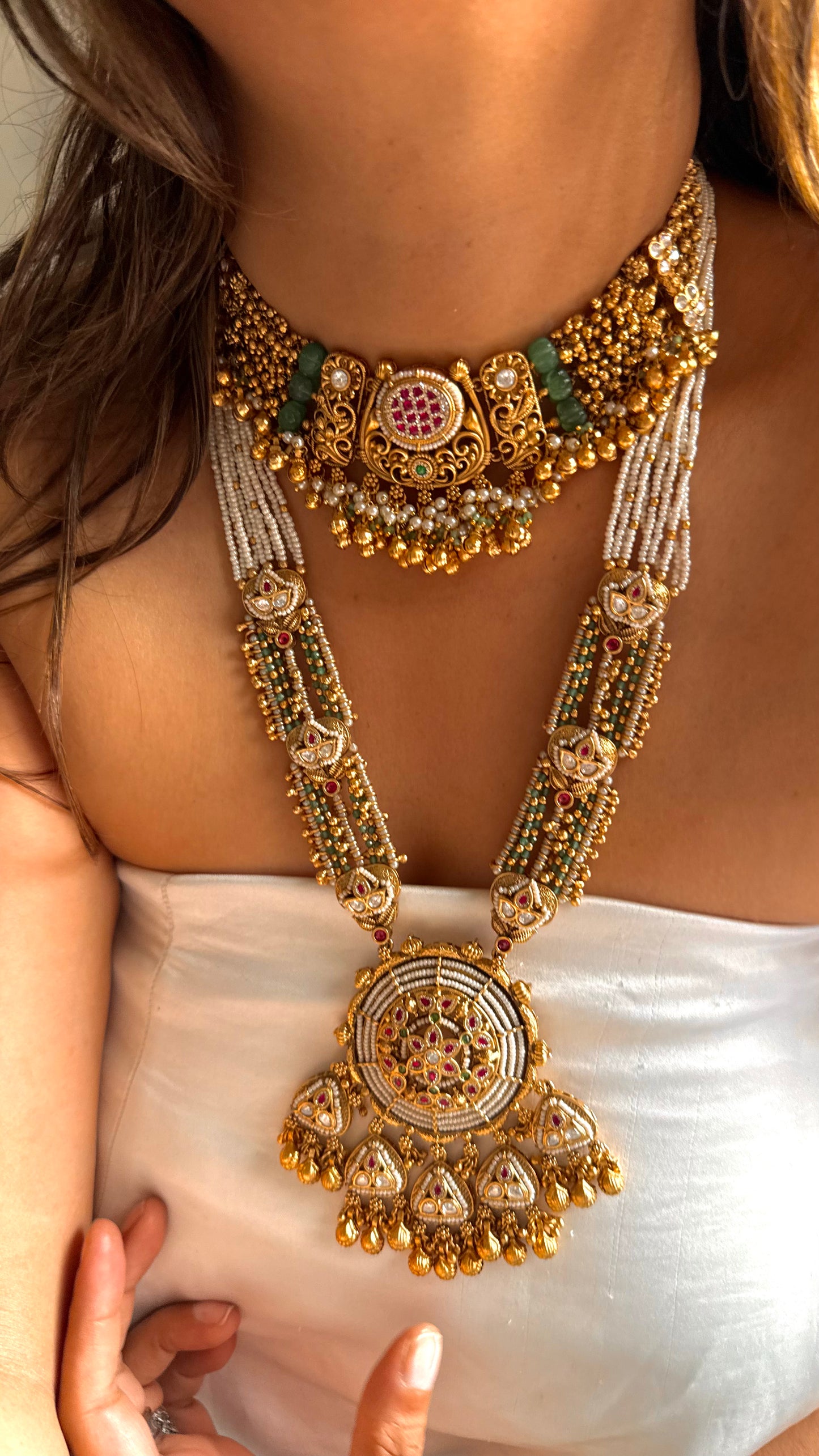 Rajwada real Swarovski combo