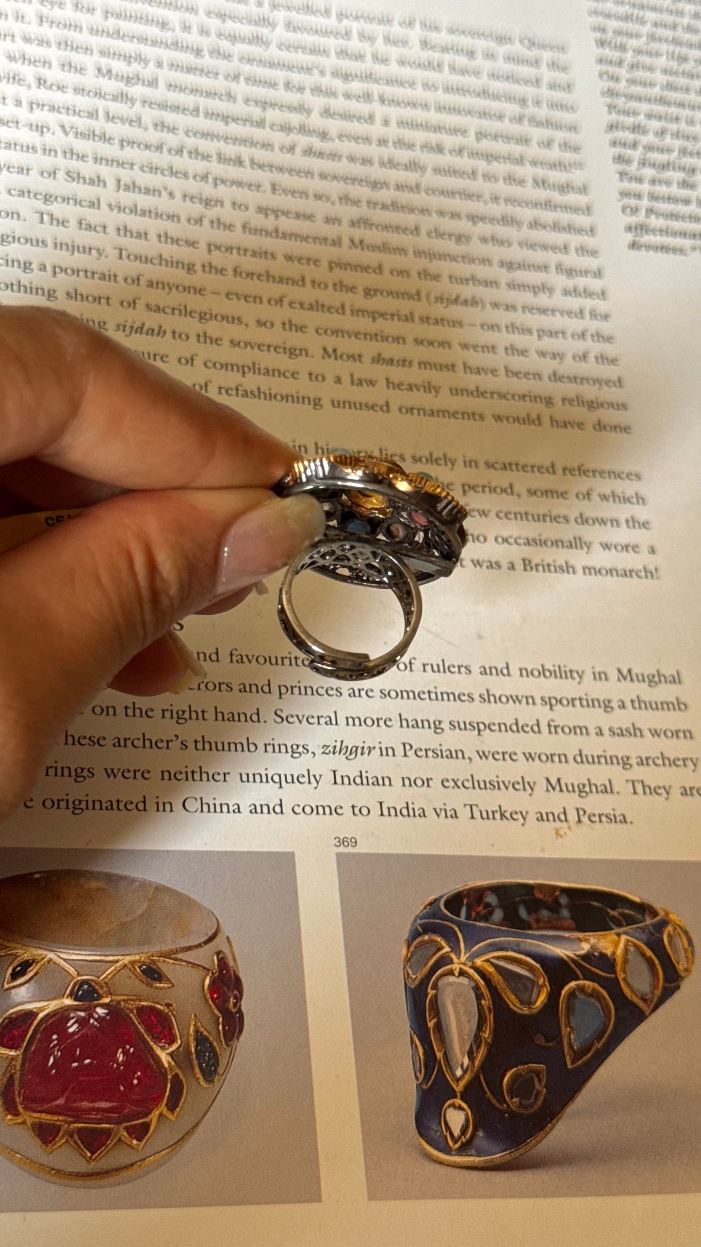 Sabyasachi inspired designer adjustable ring