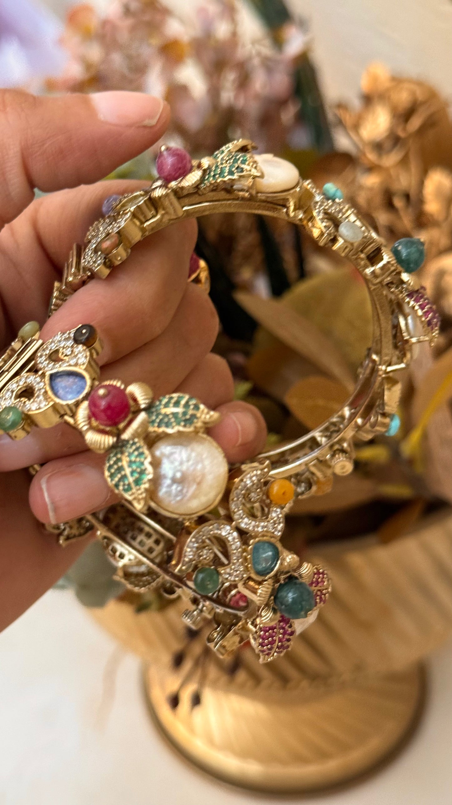 Sabya inspired Mother of Pearl bangles