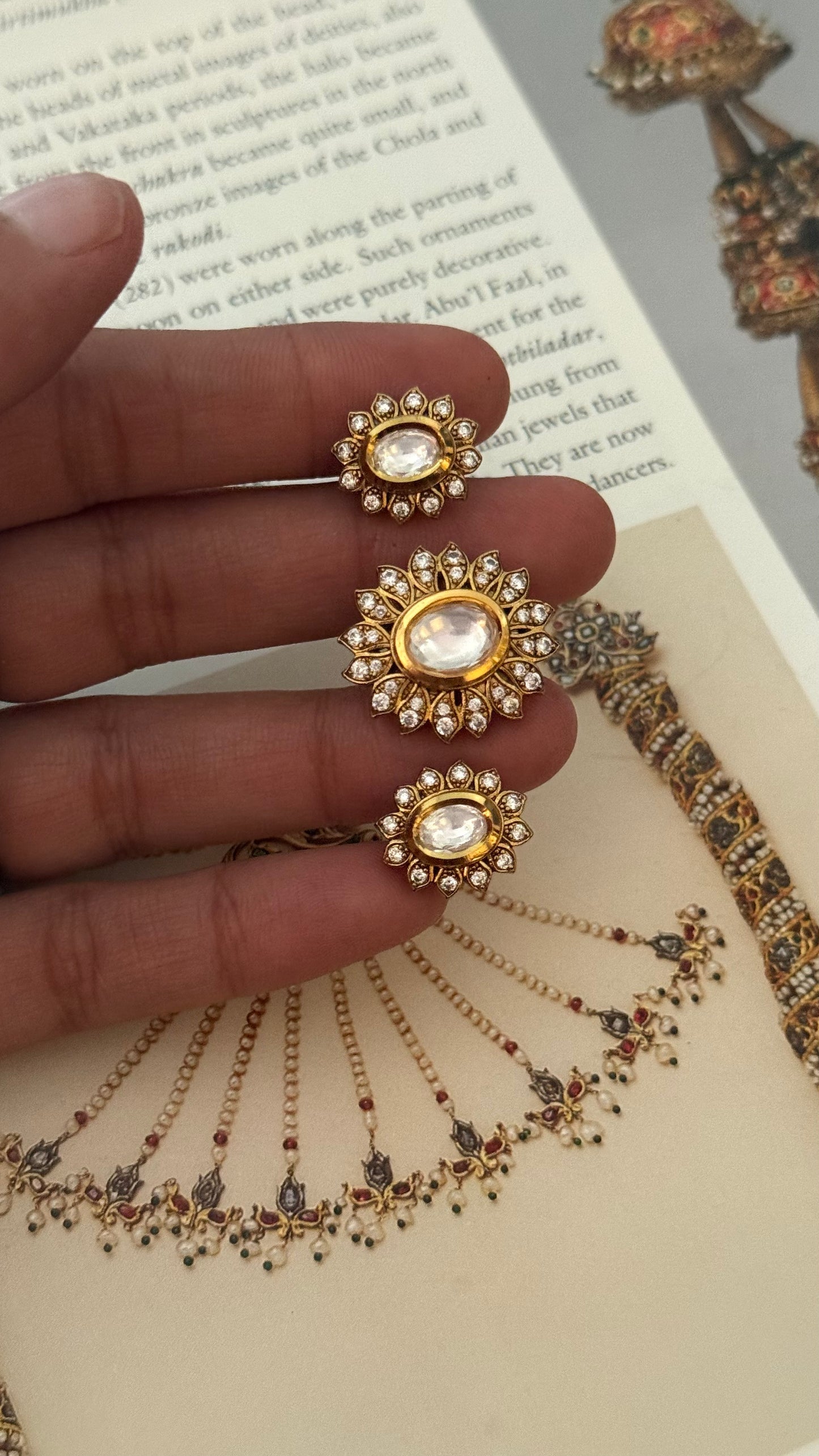 Uncut polki heritage ring