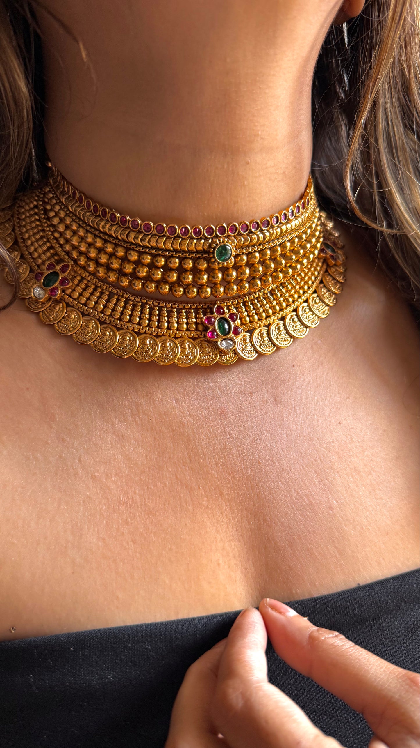 Maharashtrian Combo temple necklace