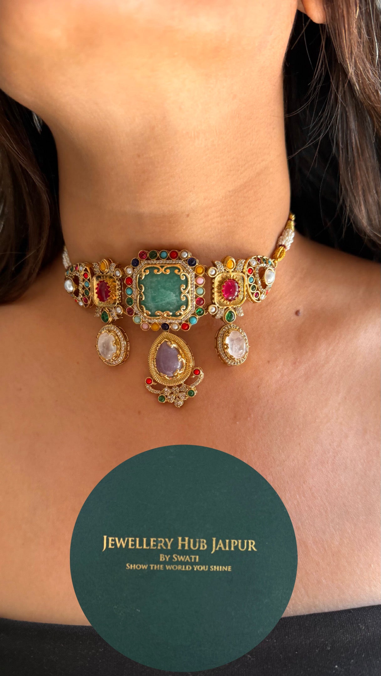 Sabyasachi inspired minimal choker set 2