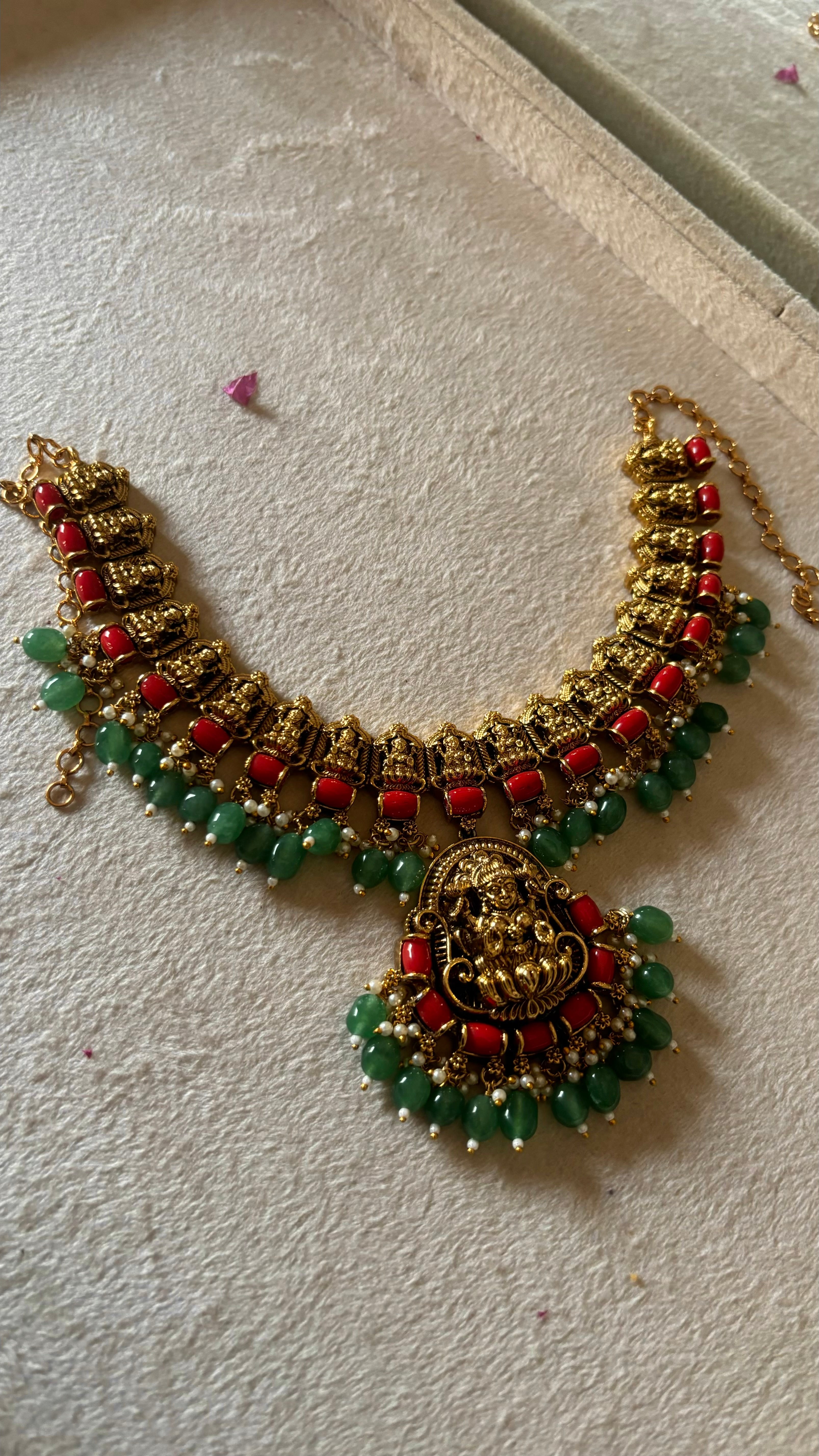 Temple jewellery with earrings