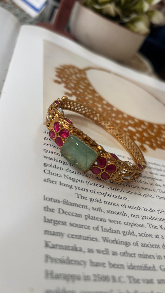 mint and rani pink Amrapali bracelet